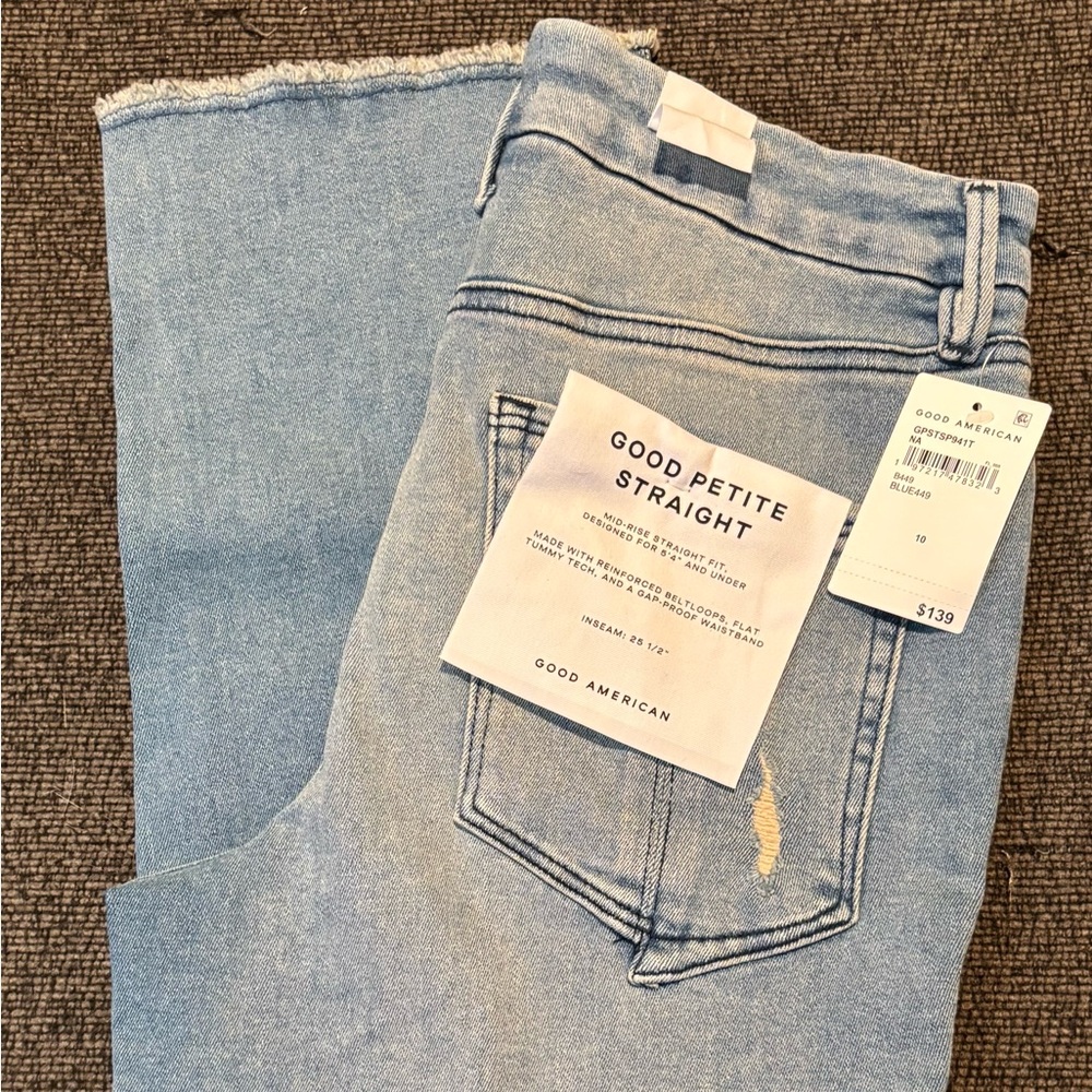 Good American Women's Denim Straight Leg Jeans